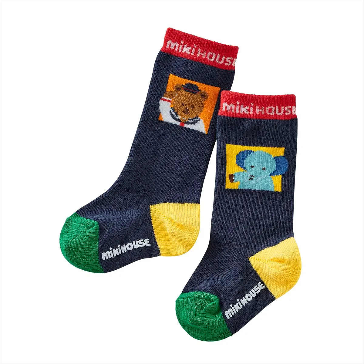 MIKI HOUSE Bear Classic High Socks