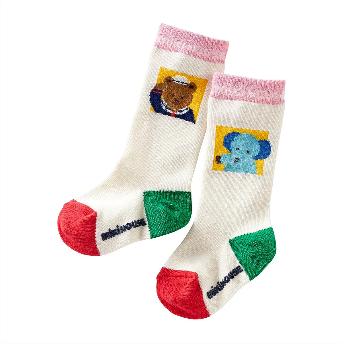 MIKI HOUSE Bear Classic High Socks - Image 5