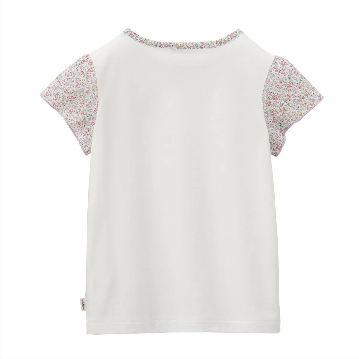 Teddy Bear Emblem Floral Tunic Tee - Image 3