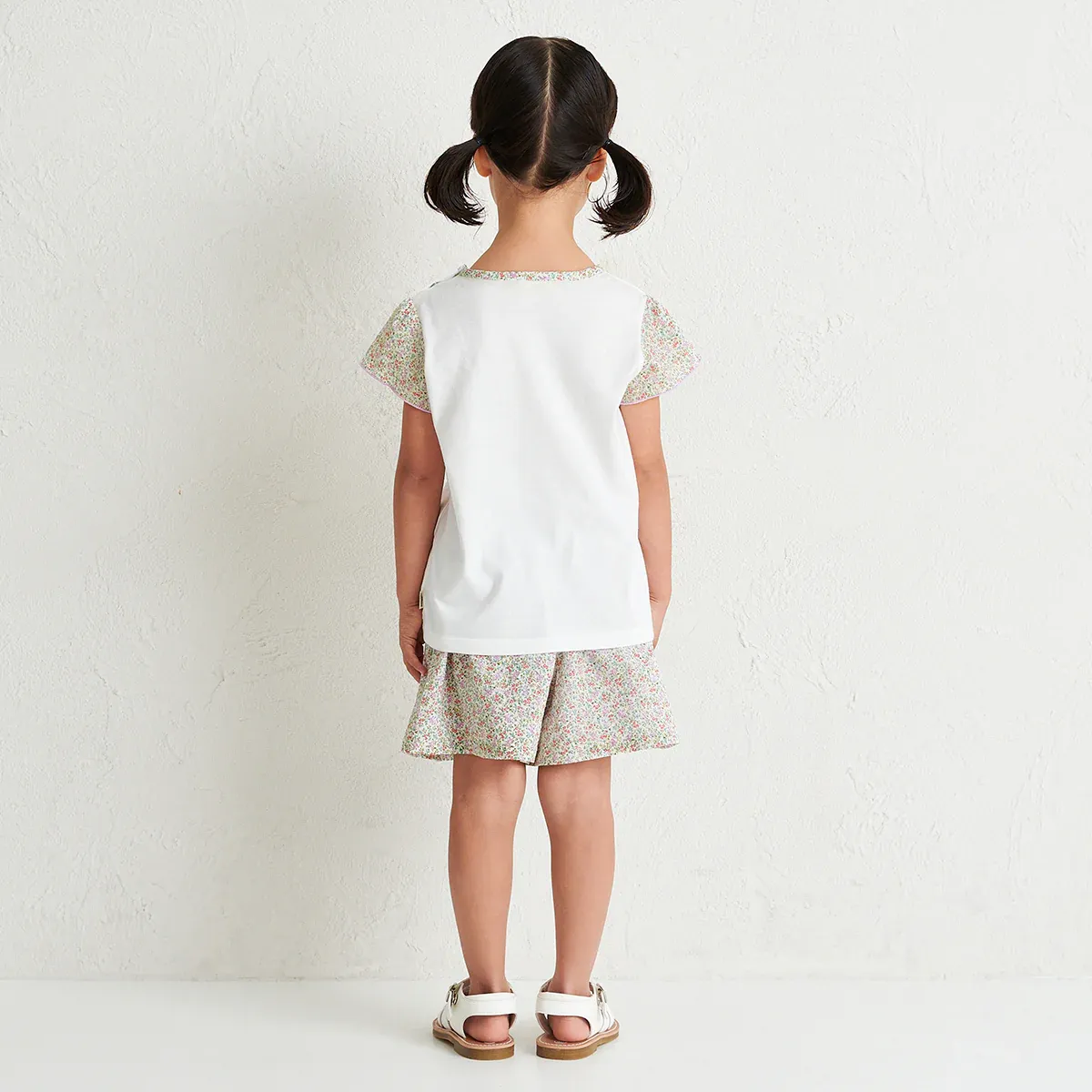 Teddy Bear Emblem Floral Tunic Tee - Image 4