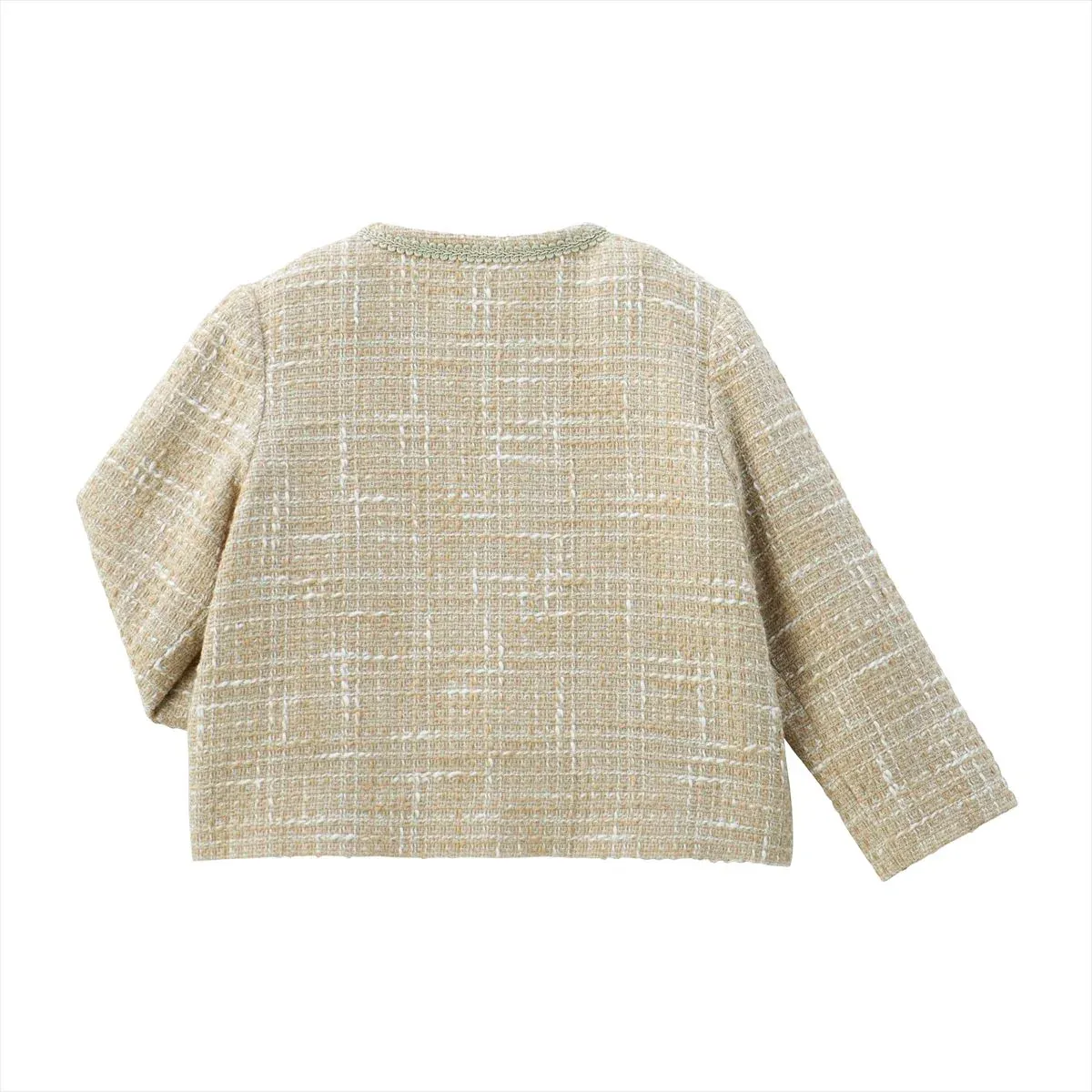 Cropped Tweed Jacket - Image 2