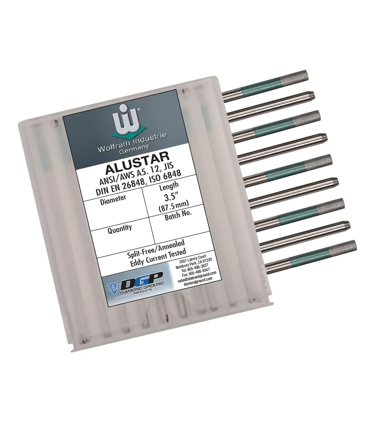 Alustar Premium Wolfram Tungsten Electrode for Aluminum
