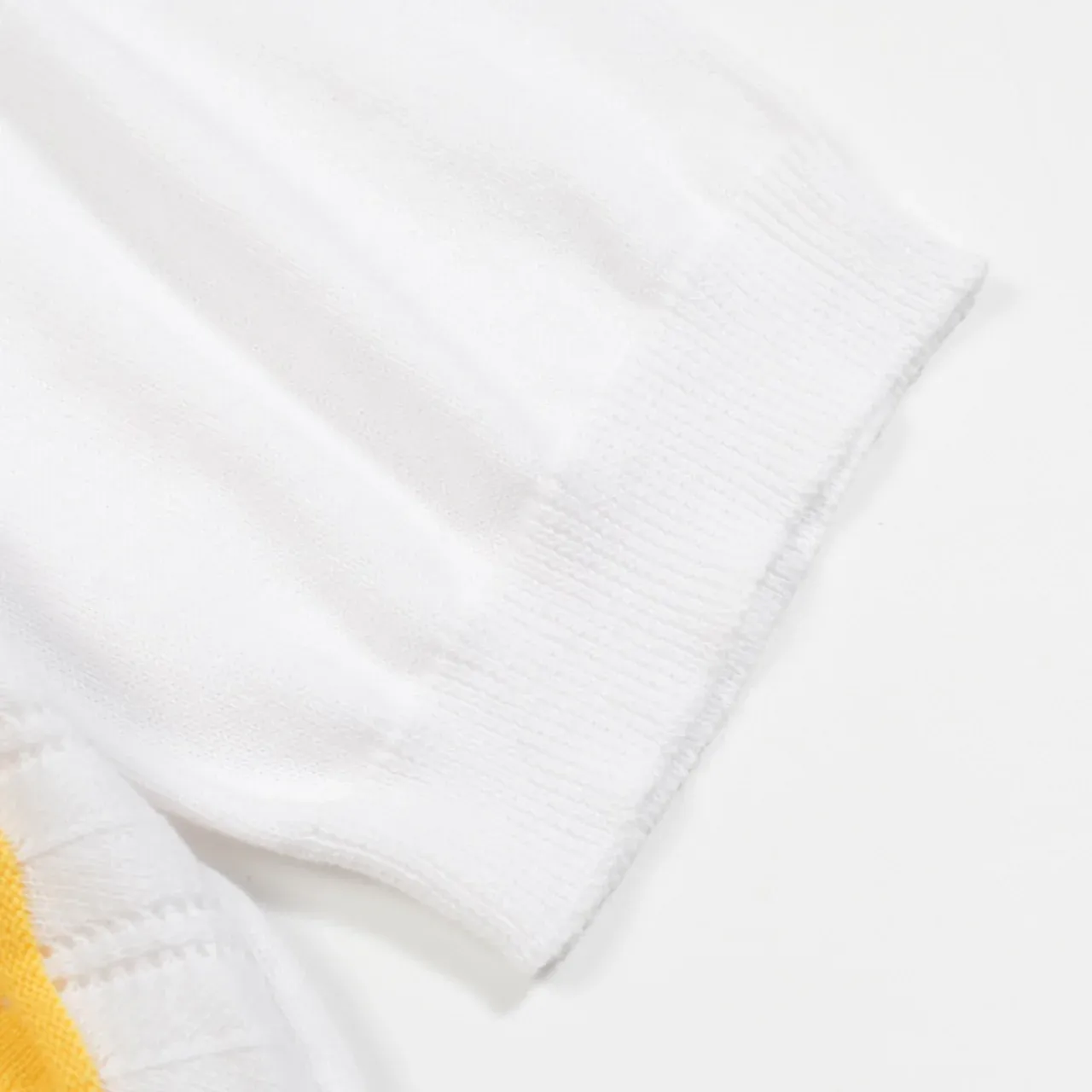 Men's white vintage fabric cardigan - Image 4