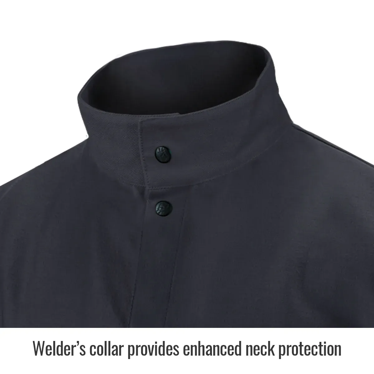 Black Stallion 9oz FR Cotton Welding Jacket - Image 4