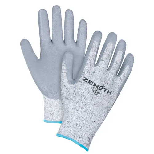 Cut Resistant Gloves - Grey HPPE Nitrile-Coated - 12 Pack - A2, Level 3 - Image 4