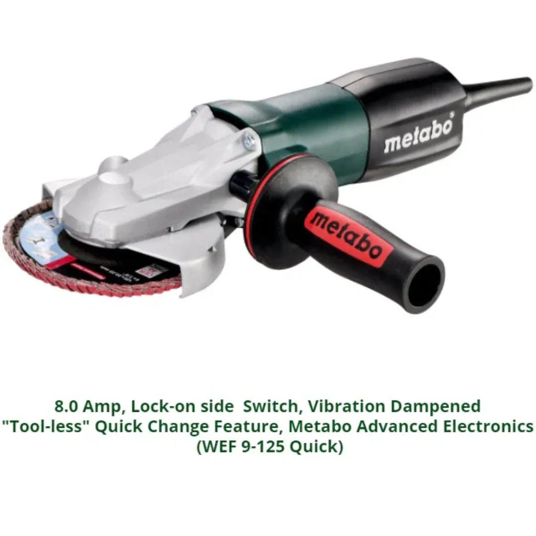 Metabo 5" Flathead Angle Grinder - Image 2