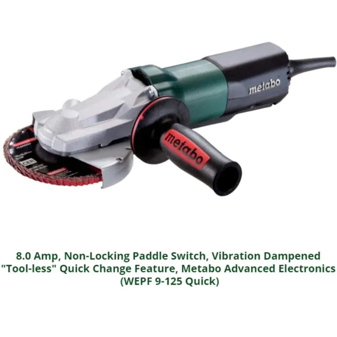 Metabo 5" Flathead Angle Grinder - Image 3