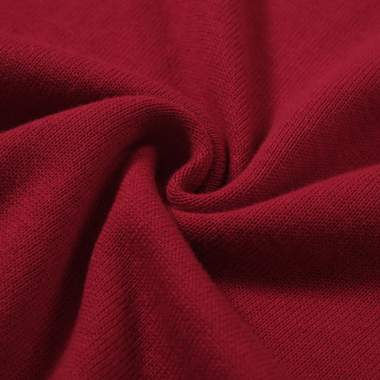 Men's 60s Mod Red Knit Zip Polo – Retro Casual Contrast Trim Shirt - Image 2