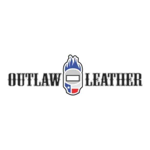 Outlaw Leather Lime Green Joker Smile Welding Hood - Image 2