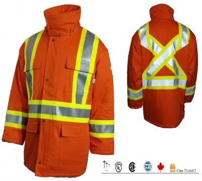 Rasco FR 88/12 HI VIS Safety Lined Parka - FR8206OH - Image 2