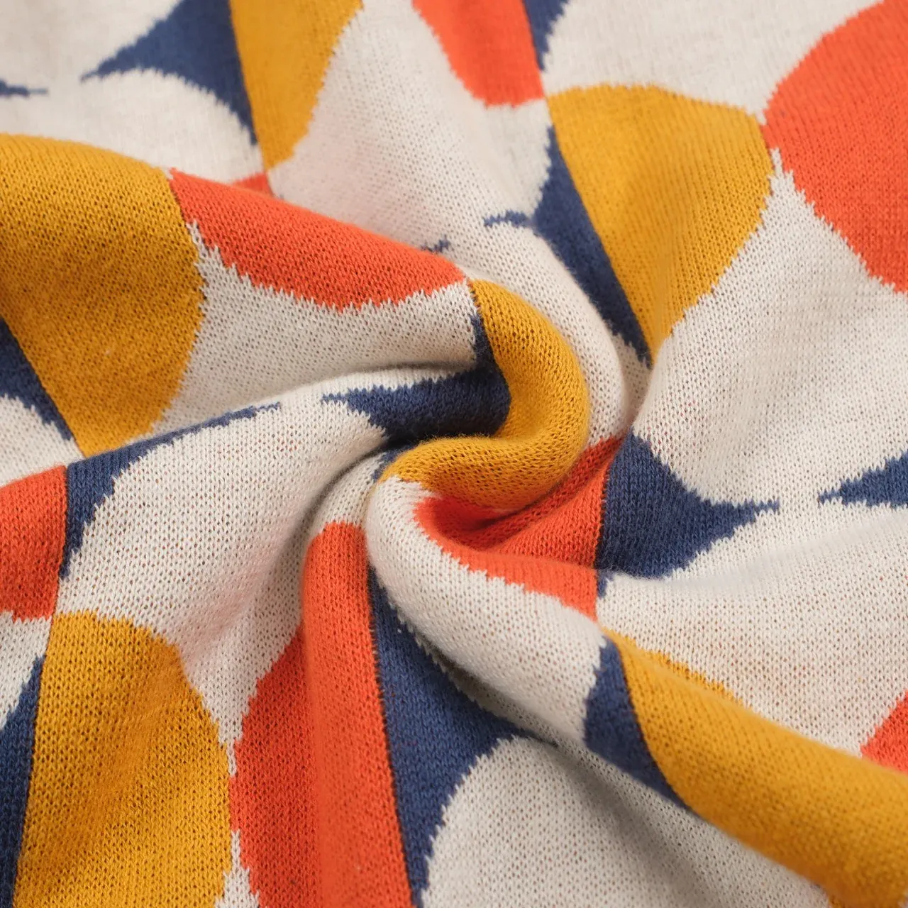 Men's 70s Geometric Knit Cardigan – Colorful Retro Button-Up Sweater - Image 7